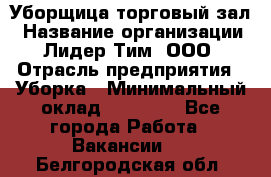 Уборщица торговый зал › Название организации ­ Лидер Тим, ООО › Отрасль предприятия ­ Уборка › Минимальный оклад ­ 27 200 - Все города Работа » Вакансии   . Белгородская обл.